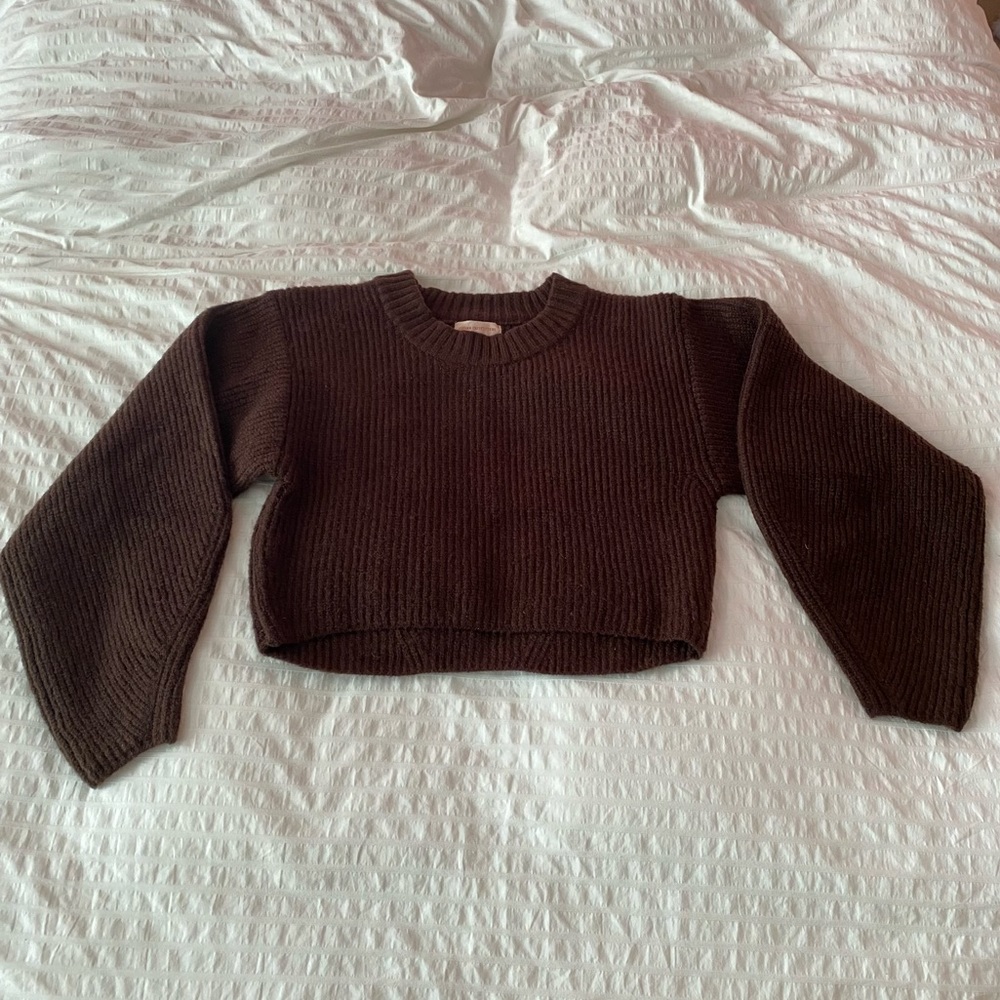 NWT urban outfitters brown cropped sweater